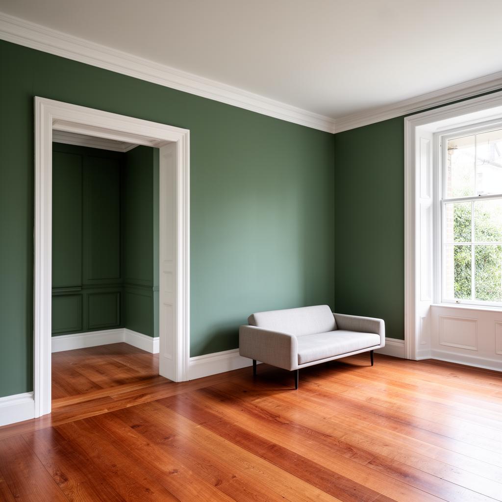 Beautifully painted living room